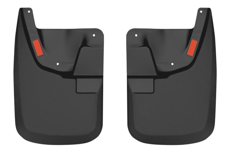 Ford F-350 Super Duty Mud Guards - Front - Husky Liners - Custom-Molded, FormFit Design, Husky Shield - Paintable Matte Finish - `11-`12 Ford F-350 Super Duty Mud Guards - Front - Husky Liners - Custom-Molded, FormFit Design, Husky Shield - Paintable Matte Finish - `11-`12